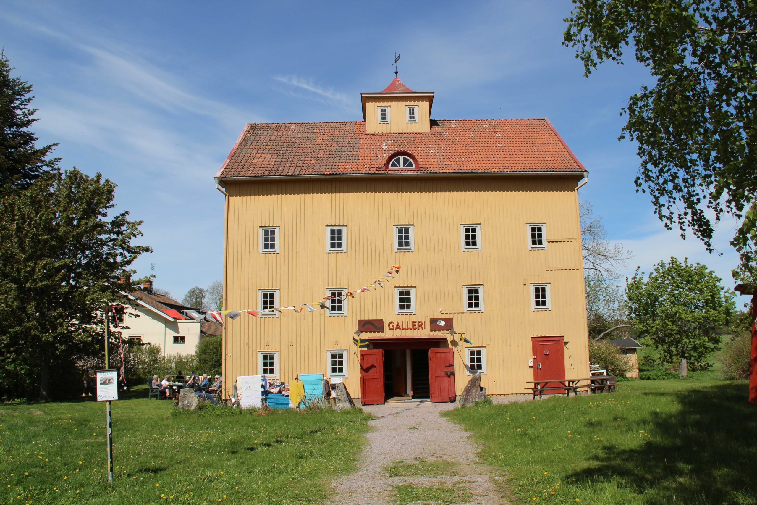 Gula kvarn galleriet i Nävekvarn